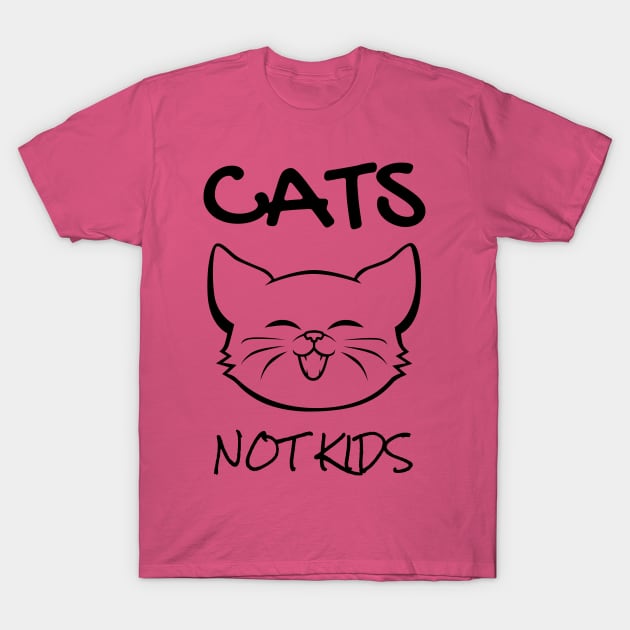 Cats NOT Kids T-Shirt by FurryBallBunny